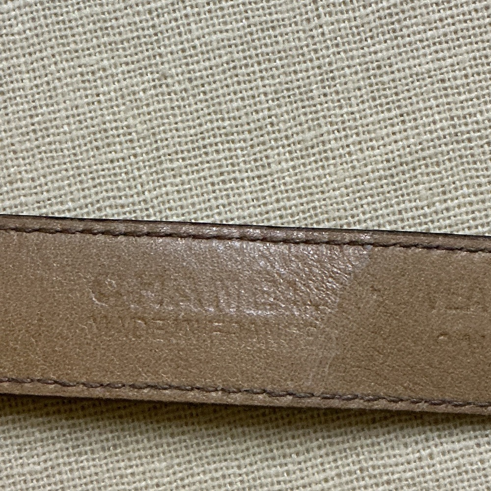 CHANEL Brown Leather Belt with Gold Logo Buckle - Picture 5 of 8